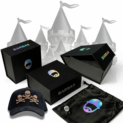 Barbas Hats Rose Gold Skulls (Full Set)