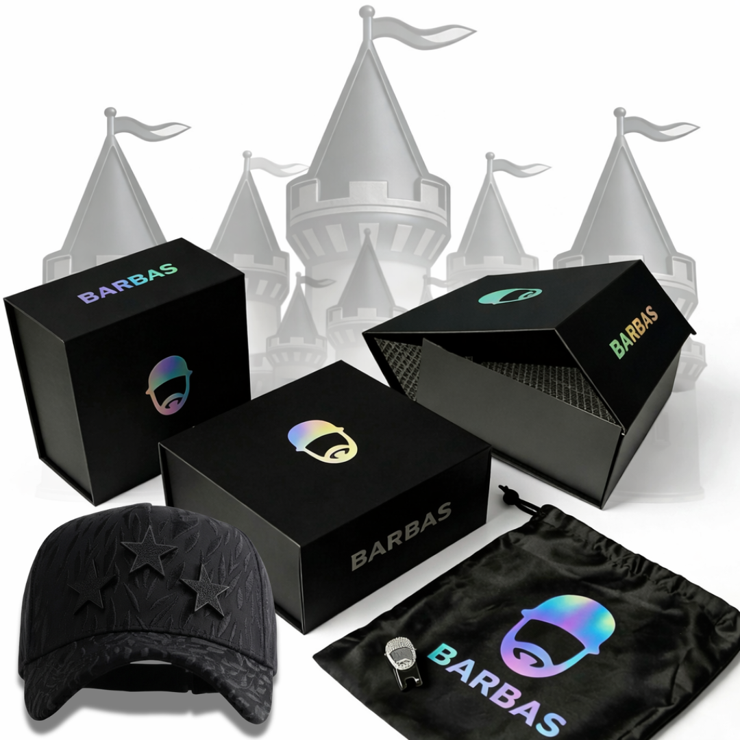 Barbas Hats X Natanael Cano Rockstar Total Black (Full Set)