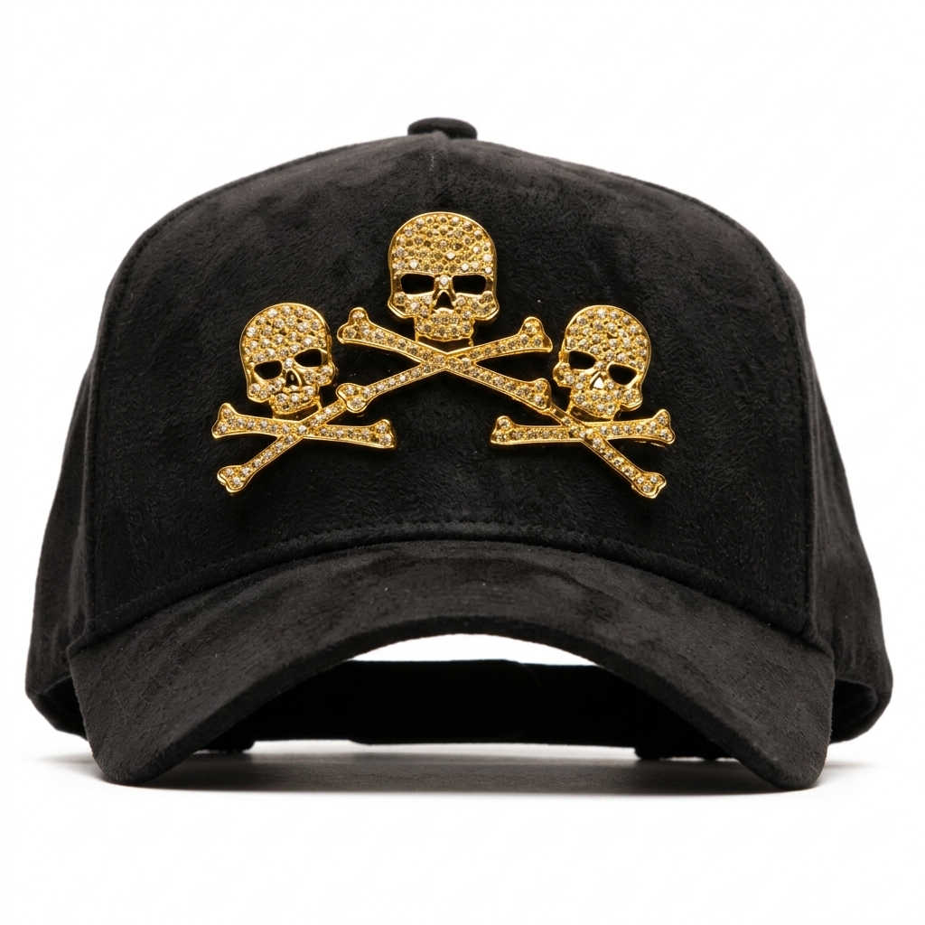 Barbas Hats Gold Skulls (Only Hat)
