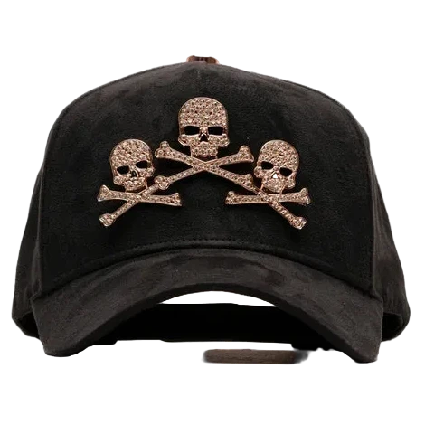 Barbas Hats Rose Gold Skulls